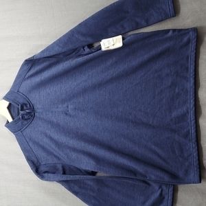 NWT C.E. Schmidt Work Wear Fleece Coat Jacket Long Sleeve Blue 1/4 Zip Size XL